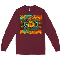 Burgundy with god all things are possible Long Sleeve Tee - AdoDesignShop