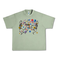 Oil Green fourth of july dancing skeleton Urban Heavy Tee - texasbilliewilder