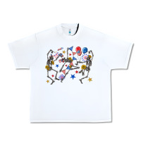 White fourth of july dancing skeleton Urban Heavy Tee - texasbilliewilder