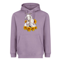 Lavender goat family with sunflowers Heavyweight Hoodie - Artiststas