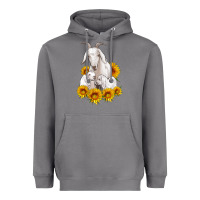 Storm goat family with sunflowers Heavyweight Hoodie - Artiststas
