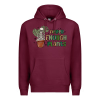 Burgundy never enough plants Premium Hoodie - MaliasSmallBusiness