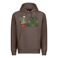 Coffee never enough plants Premium Hoodie - MaliasSmallBusiness