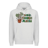 Dove Grey never enough plants Premium Hoodie - MaliasSmallBusiness