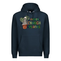 Navy never enough plants Premium Hoodie - MaliasSmallBusiness