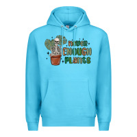 Ocean Blue never enough plants Premium Hoodie - MaliasSmallBusiness