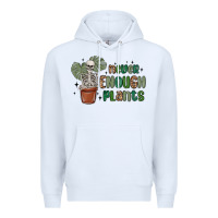 White never enough plants Premium Hoodie - MaliasSmallBusiness