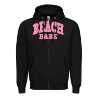 Black beach babe Zipper Hoodie - JahusDesignShop