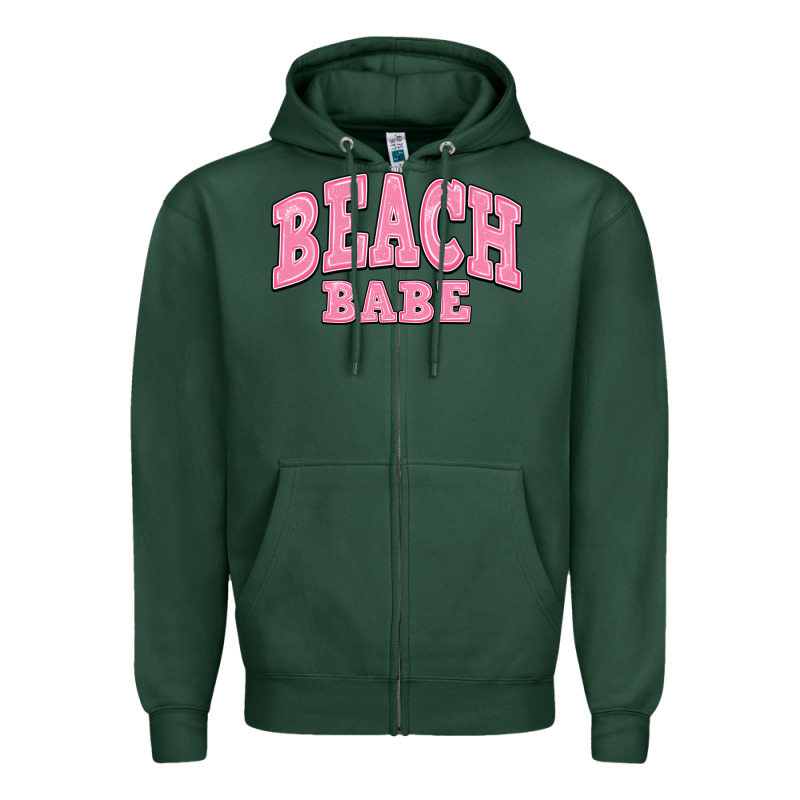 Beach Babe Zipper Hoodie by JahusDesignShop | Teevron