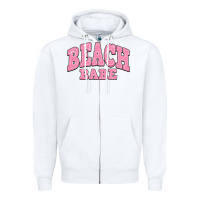 White beach babe Zipper Hoodie - JahusDesignShop