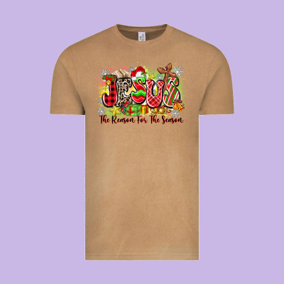 Jesus The Reason For The Season Vintage Tee Designed By Zillion Design Studio