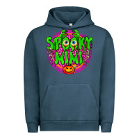 Pigment Midnight Navy spooky mimi Urban Hoodie - BundleAndBundleShop