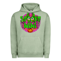 Pigment Oil Green spooky mimi Urban Hoodie - BundleAndBundleShop