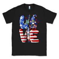 Black Love 4th of July with gnomes 4th of july Classic Tee - CowGirlArtShop