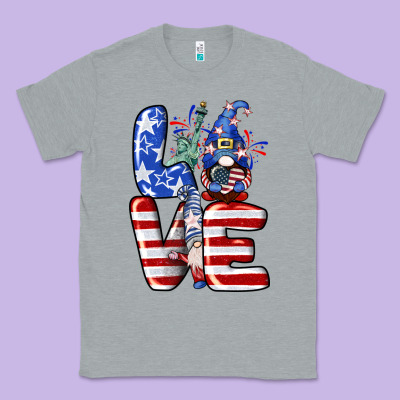 Love 4th Of July With Gnomes 4th Of July Classic Tee Designed By Cowgirlartshop