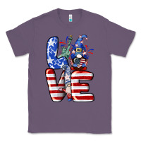Lavender Love 4th of July with gnomes 4th of july Classic Tee - CowGirlArtShop