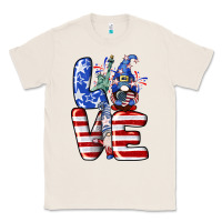 Natural Love 4th of July with gnomes 4th of july Classic Tee - CowGirlArtShop