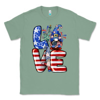 Sage Love 4th of July with gnomes 4th of july Classic Tee - CowGirlArtShop