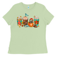 Matcha American football coffee cups Ladies Tee - AdoDesignShop