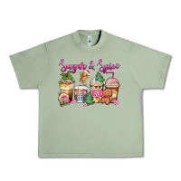 Oil Green sugar and spice pink gingerbread coffee cups Urban Heavy Tee - Zillion Design Studio