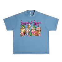 Pebble Blue sugar and spice pink gingerbread coffee cups Urban Heavy Tee - Zillion Design Studio