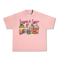 Salmon sugar and spice pink gingerbread coffee cups Urban Heavy Tee - Zillion Design Studio