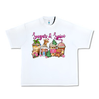 White sugar and spice pink gingerbread coffee cups Urban Heavy Tee - Zillion Design Studio