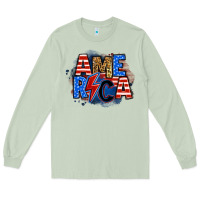 Matcha america lightning bolt Long Sleeve Tee - Zillion Design Studio
