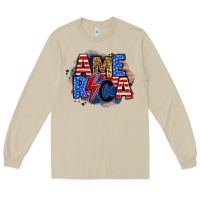 Mushroom america lightning bolt Long Sleeve Tee - Zillion Design Studio