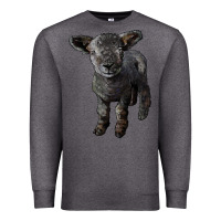 Charcoal Heather southdown baby sheep Premium Sweatshirt - LillyAllenDesigns