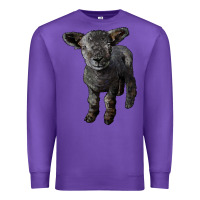 Purple southdown baby sheep Premium Sweatshirt - LillyAllenDesigns