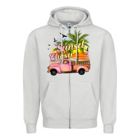 Dove Grey sunset chaser Zipper Hoodie - JahusDesignShop