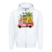 White sunset chaser Zipper Hoodie - JahusDesignShop