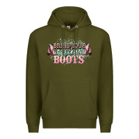 Army Green bring your ass kicking boots Premium Hoodie - NancyCooperArtShop
