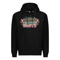 Black bring your ass kicking boots Premium Hoodie - NancyCooperArtShop