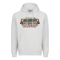 Dove Grey bring your ass kicking boots Premium Hoodie - NancyCooperArtShop