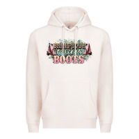 Pale Pink bring your ass kicking boots Premium Hoodie - NancyCooperArtShop
