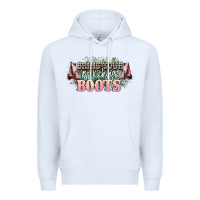 White bring your ass kicking boots Premium Hoodie - NancyCooperArtShop