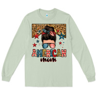 Matcha american mom junkie messy bun Long Sleeve Tee - Zillion Design Studio