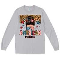 Moon Dust american mom junkie messy bun Long Sleeve Tee - Zillion Design Studio