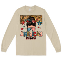Mushroom american mom junkie messy bun Long Sleeve Tee - Zillion Design Studio