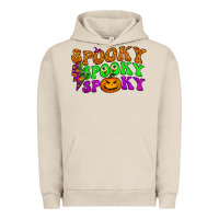 Pigment French Oak spooky with lightning bolt Urban Hoodie - BundleAndBundleShop