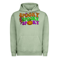 Pigment Oil Green spooky with lightning bolt Urban Hoodie - BundleAndBundleShop