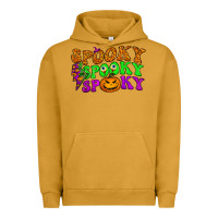 Pigment Peanut Butter spooky with lightning bolt Urban Hoodie - BundleAndBundleShop