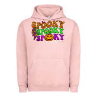Pigment Salmon spooky with lightning bolt Urban Hoodie - BundleAndBundleShop