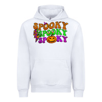 White spooky with lightning bolt Urban Hoodie - BundleAndBundleShop