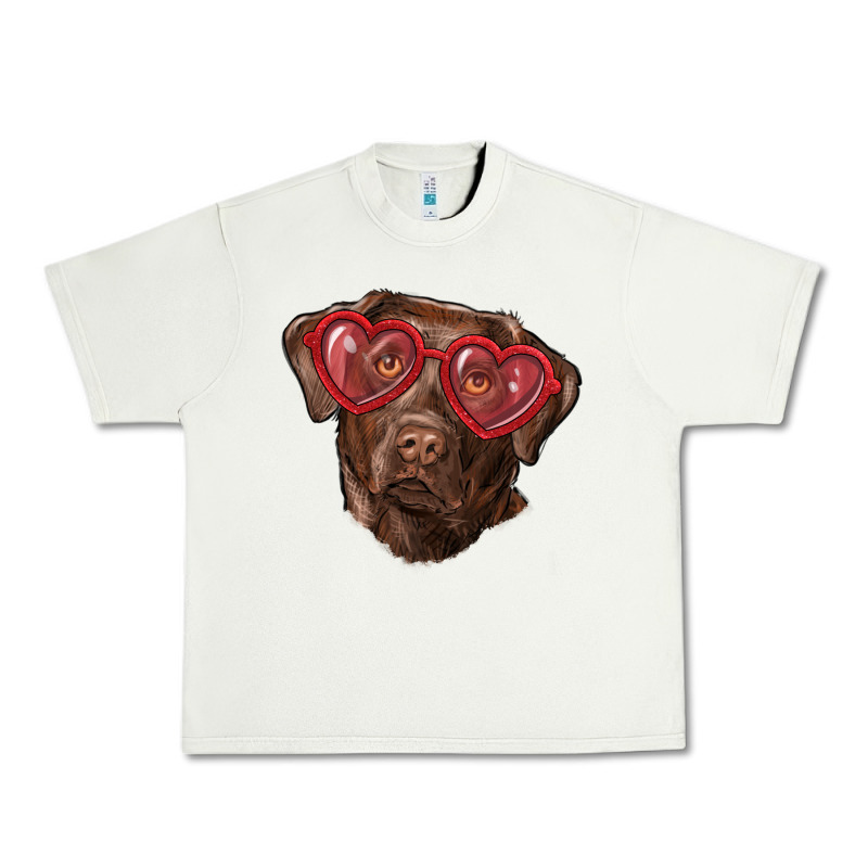 Labrador Retriever With Love Glass Urban Heavy Tee by RanaPortraitStore | Teevron