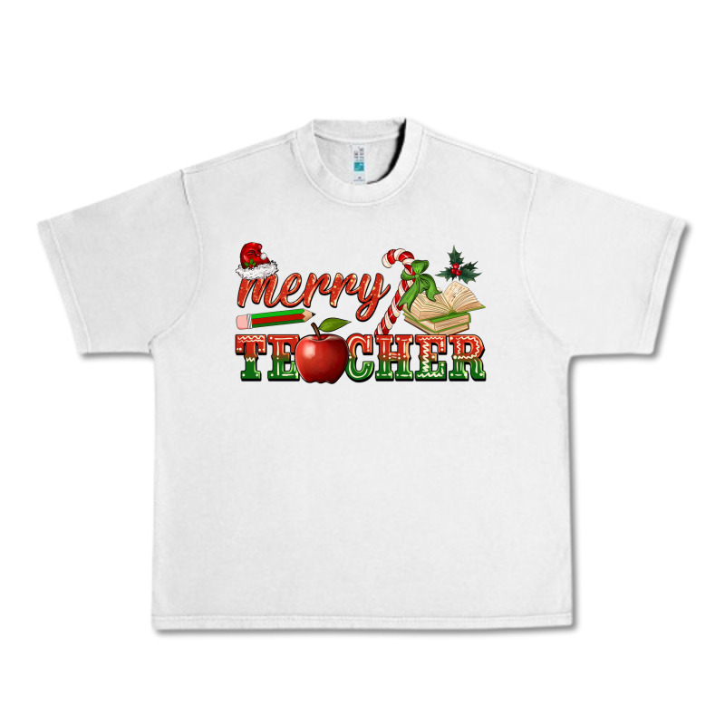 Merry Teacher Urban Heavy Tee by BarkalooDesign | Teevron
