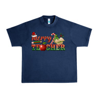 Navy merry teacher Urban Heavy Tee - BarkalooDesign