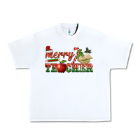 White merry teacher Urban Heavy Tee - BarkalooDesign